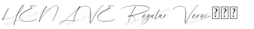 HENAVE Regular Versi字体转换